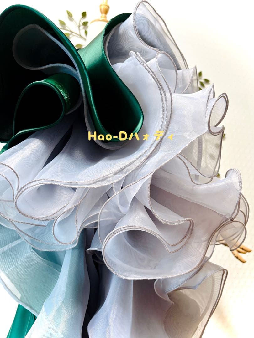 新品★ダンスドレス★スタンダード★社交ダンス★競技会★パーティー★ピーコック羽