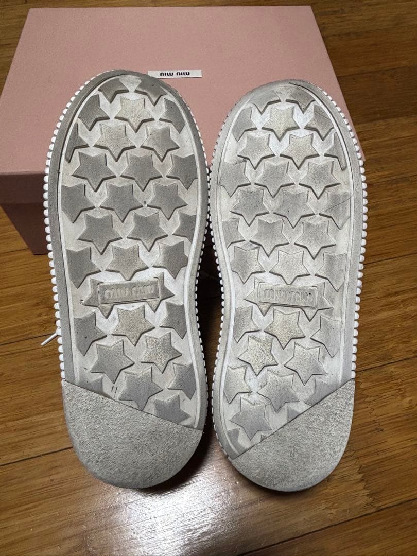 ✰︎S✰︎ Miu Miu ミュウミュウ メッシュ プラットフォームスニーカー
