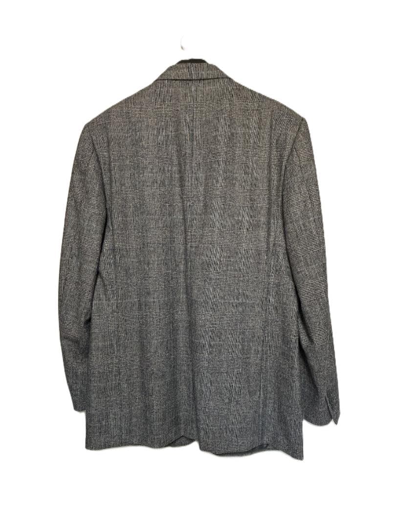 J767★パルジレリ ゼニア ジャケット ブレザー52大きいXL グレンチェック