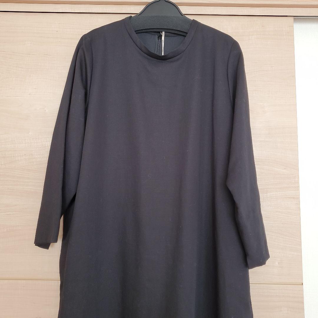 中川政七商店　重ね襞のワンピース&ジャケット　黒　フォーマル