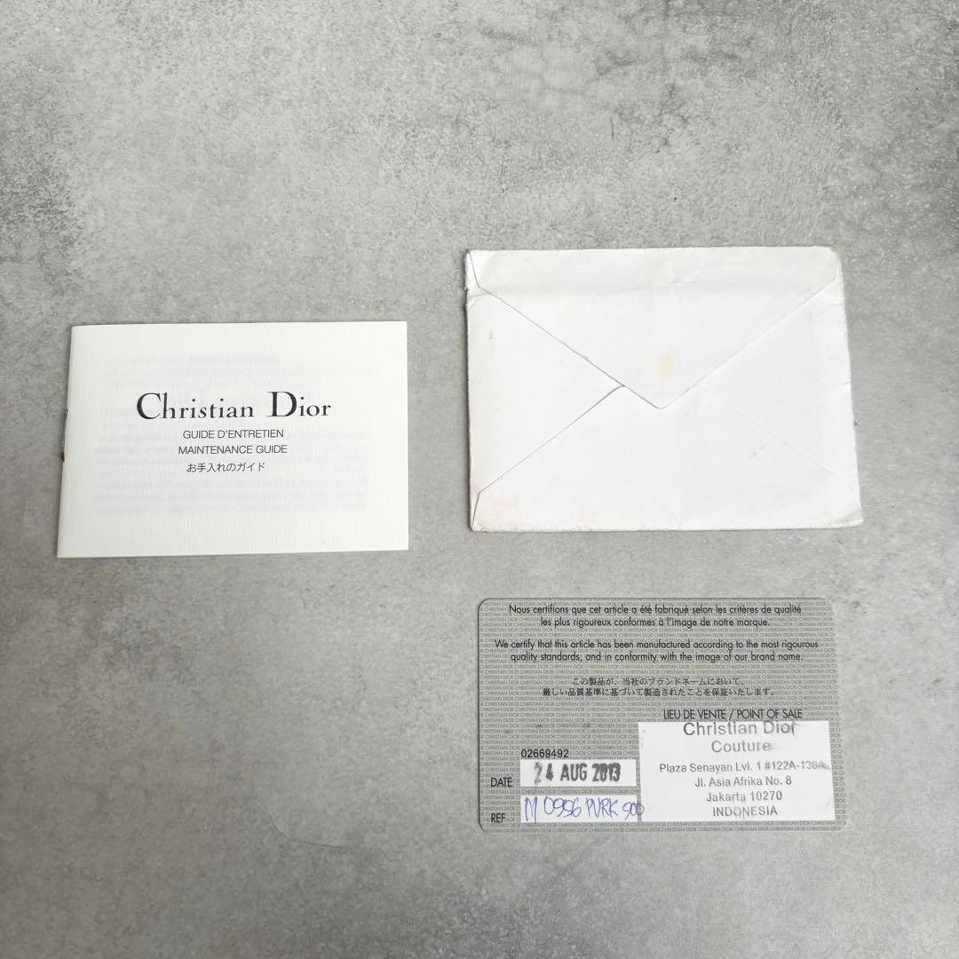 美品 Christian Dior カナージュ パナレア トートバッグ エナメル