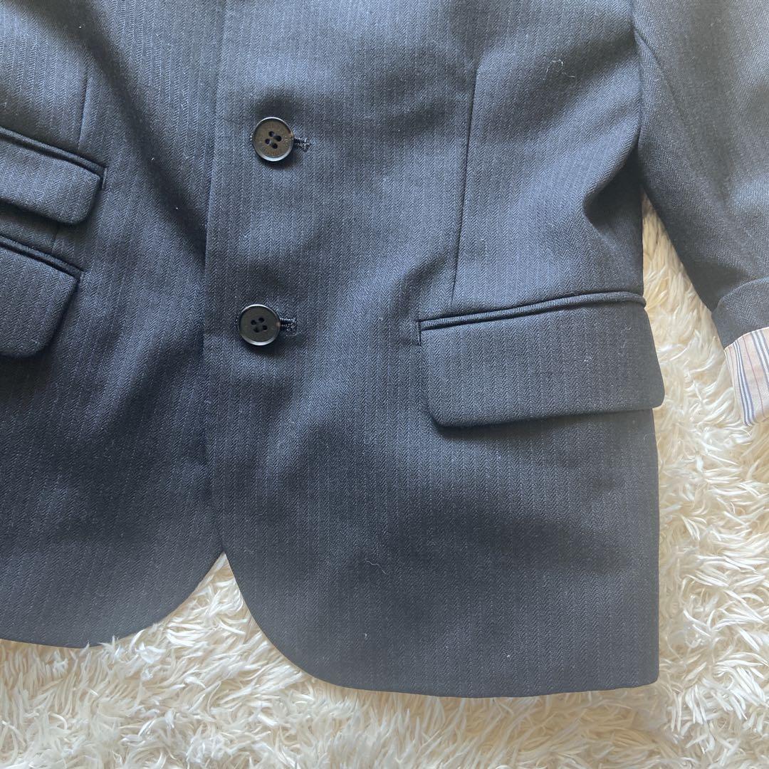 美品　バーバリーロンドン　キッズフォーマル　110 スーツ　男の子　紺　ネクタイ