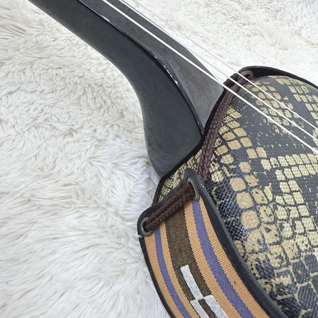 美品 沖縄三線 三線 入門セット フルセット 人工皮 譜面セット DVD CD