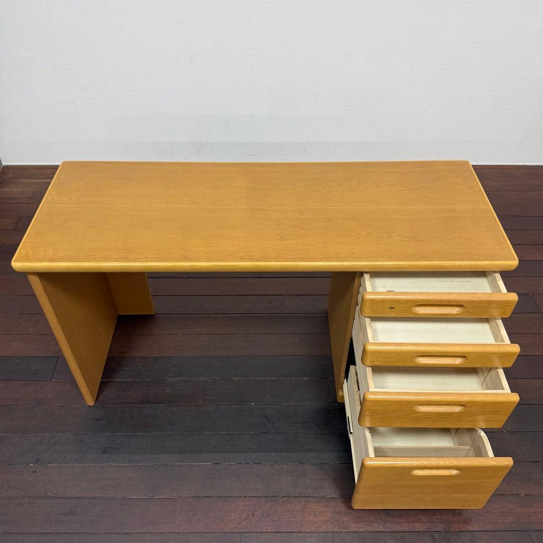 H21C18 浜本工芸 HAMAMOTO デスク 片袖机 オーク材