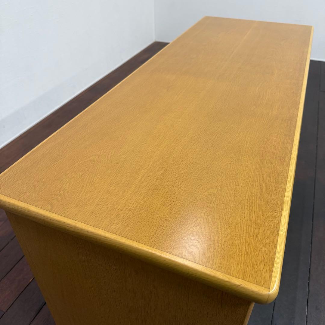 H21C18 浜本工芸 HAMAMOTO デスク 片袖机 オーク材