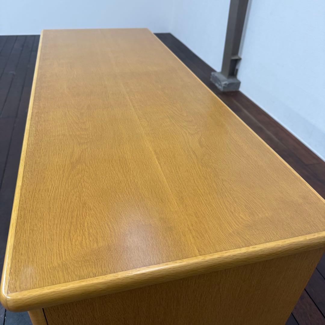 H21C18 浜本工芸 HAMAMOTO デスク 片袖机 オーク材