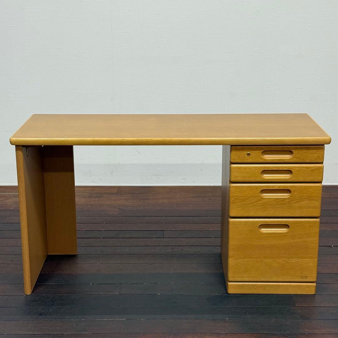 H21C18 浜本工芸 HAMAMOTO デスク 片袖机 オーク材