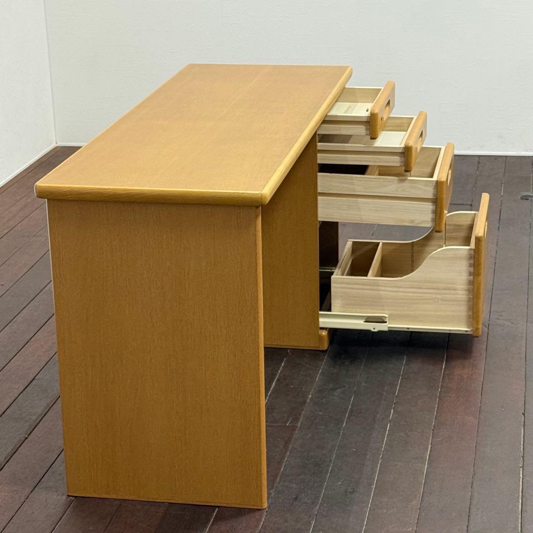 H21C18 浜本工芸 HAMAMOTO デスク 片袖机 オーク材