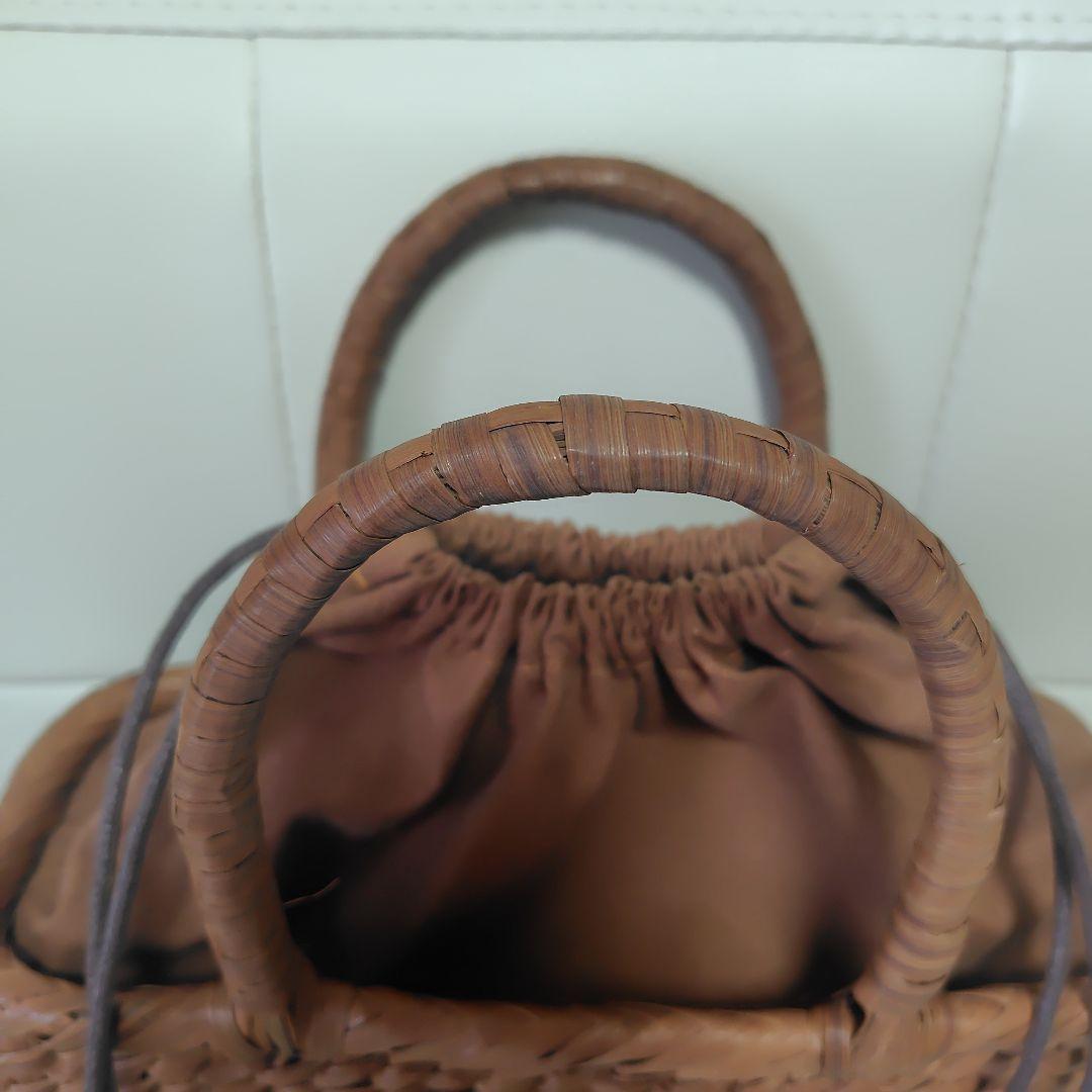 山葡萄かごバッグ　 巾着付き