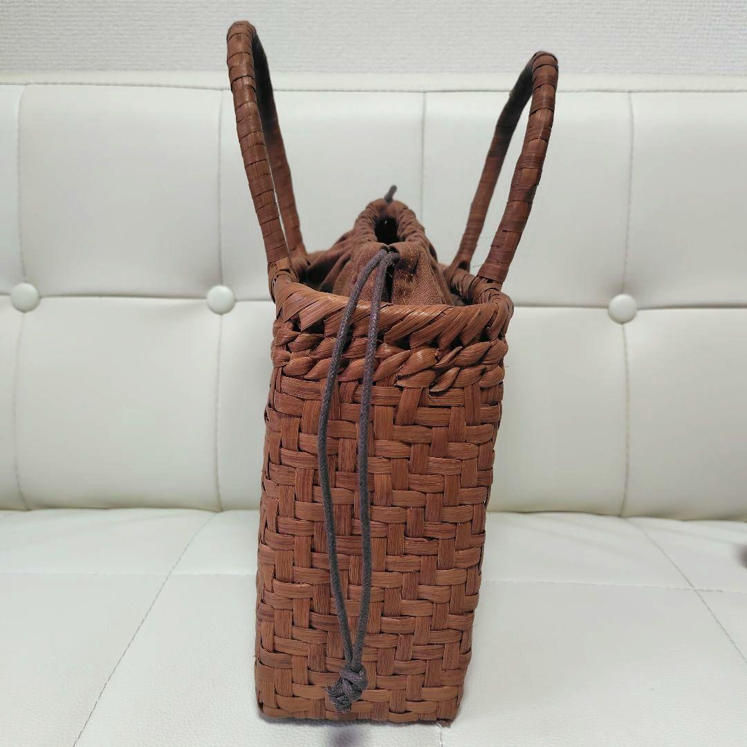 山葡萄かごバッグ　 巾着付き