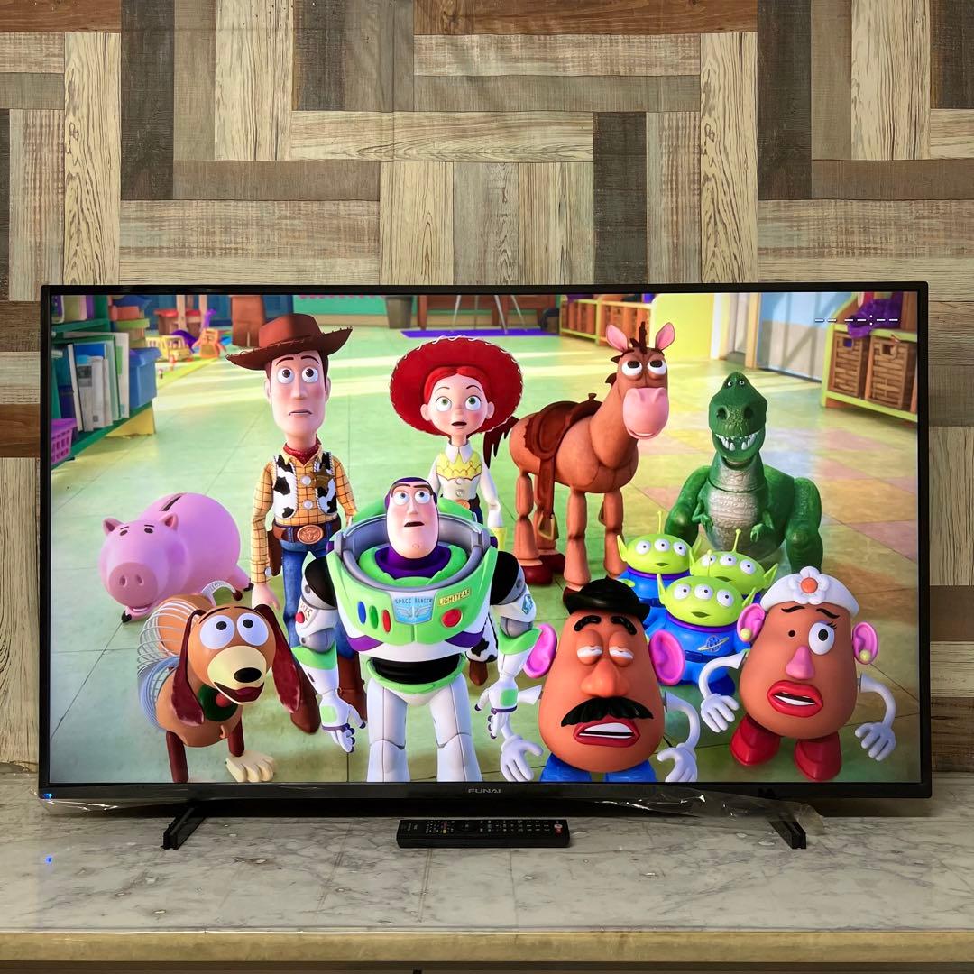 リクエスト価格全国送料込フナイ50V型液晶4Kチューナー内蔵、見ながら録画HDD