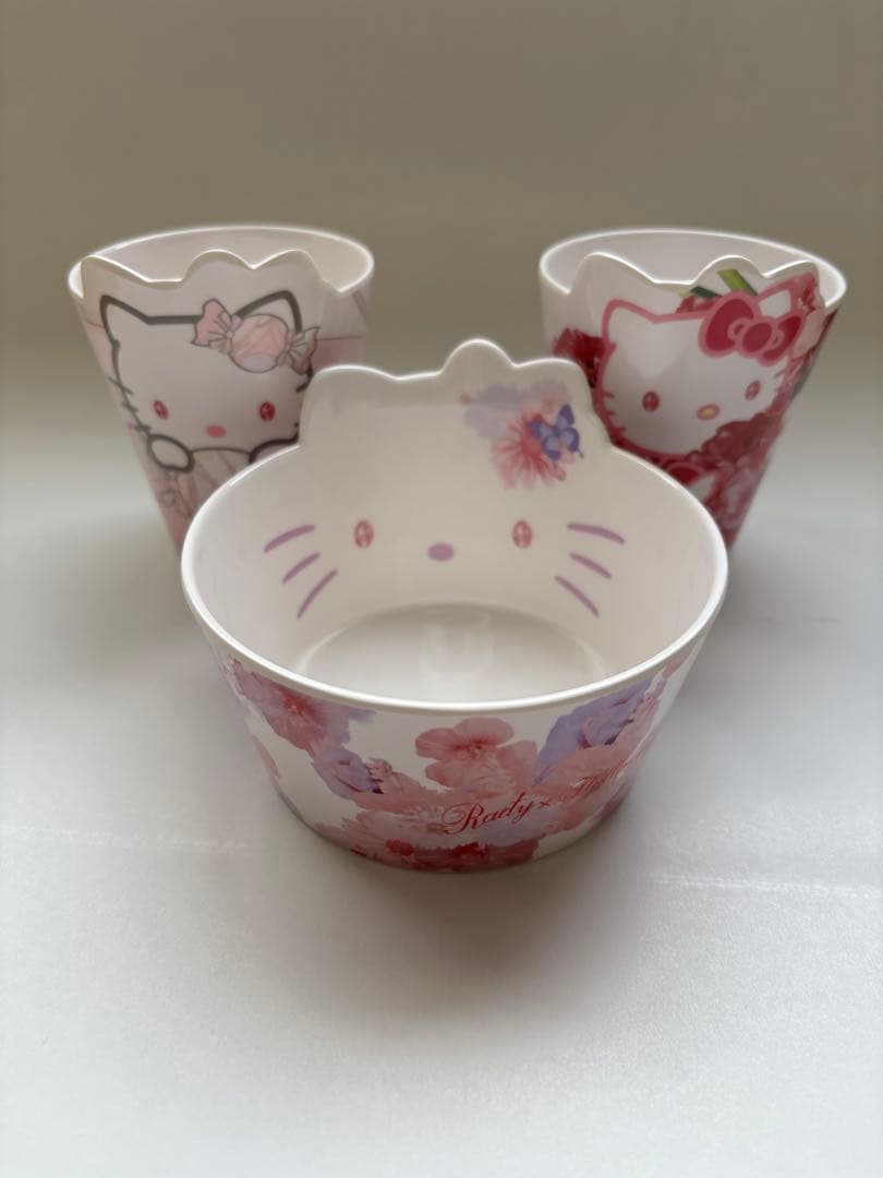 ３点セット Rady × Hello Kitty メラミンボウル メラミンコップ
