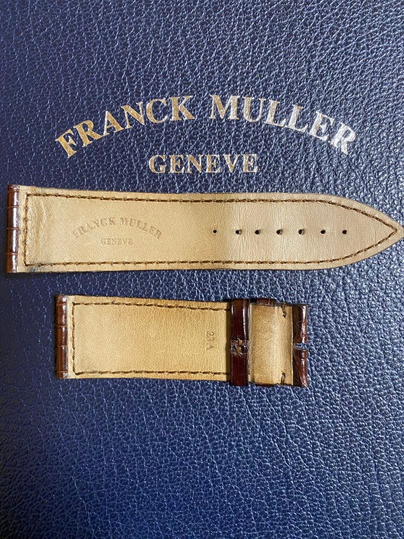 24mm フランクミュラー 純正 ブラウン クロコ ストラップ ベルト