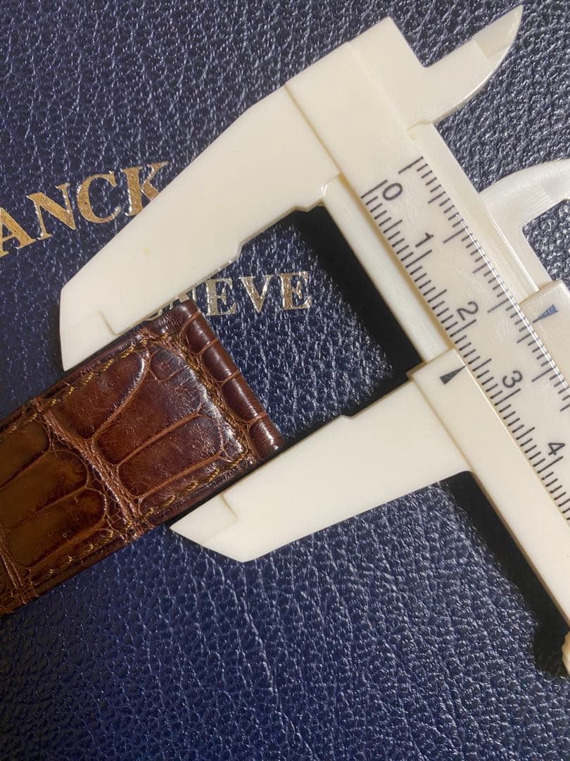 24mm フランクミュラー 純正 ブラウン クロコ ストラップ ベルト