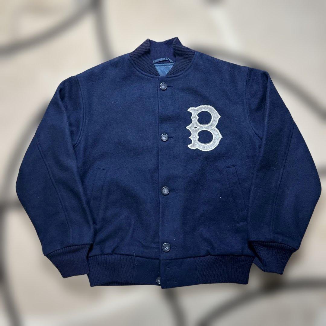 Hemlockオールド ニグロリーグ 美品90s スタジャン B刺繍