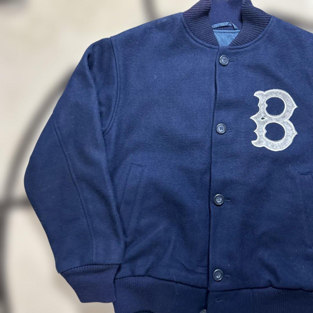 Hemlockオールド ニグロリーグ 美品90s スタジャン B刺繍