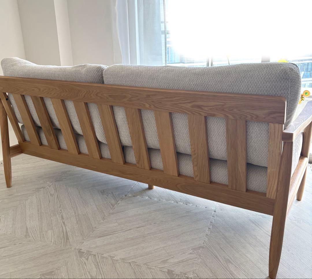 大川家具 2人掛けソファ(送料込)