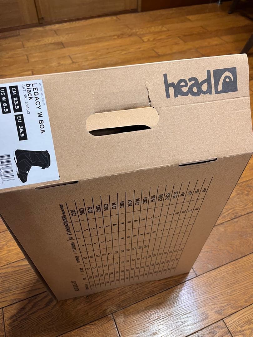 購入者さん決まりました head スノボブーツ　新品未使用　23.5cm