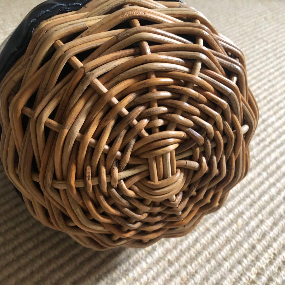 エバゴス オイルレザー 巾着型 ショルダーバッグ 20周年チャーム ebagos