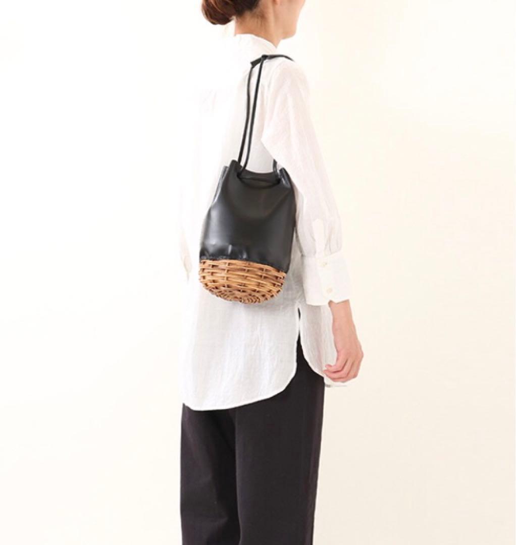 エバゴス オイルレザー 巾着型 ショルダーバッグ 20周年チャーム ebagos