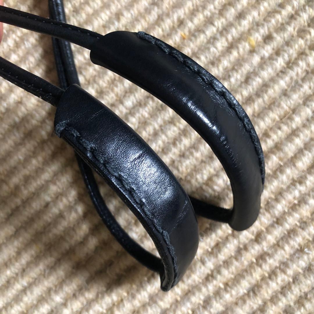 エバゴス オイルレザー 巾着型 ショルダーバッグ 20周年チャーム ebagos