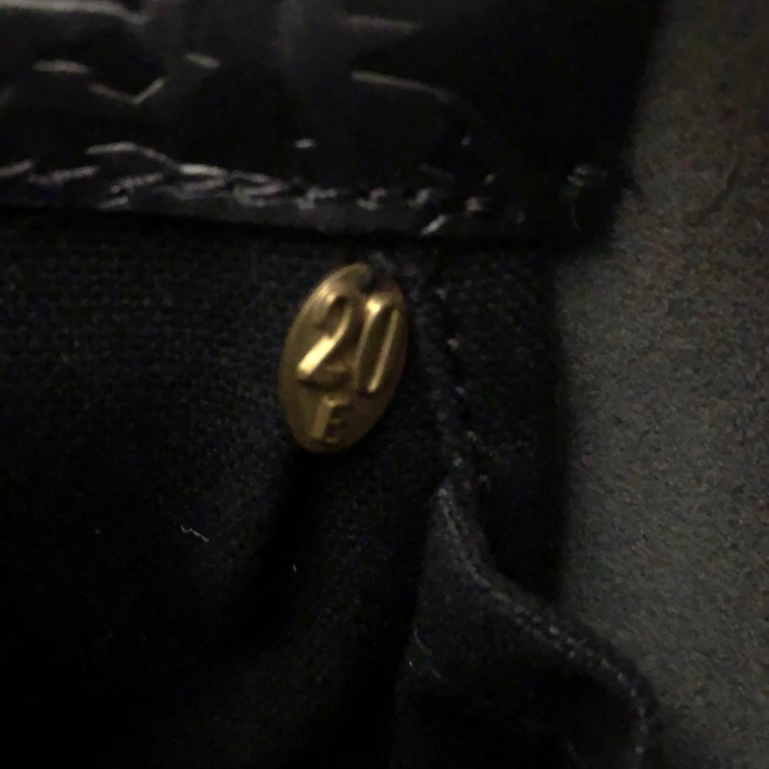 エバゴス オイルレザー 巾着型 ショルダーバッグ 20周年チャーム ebagos