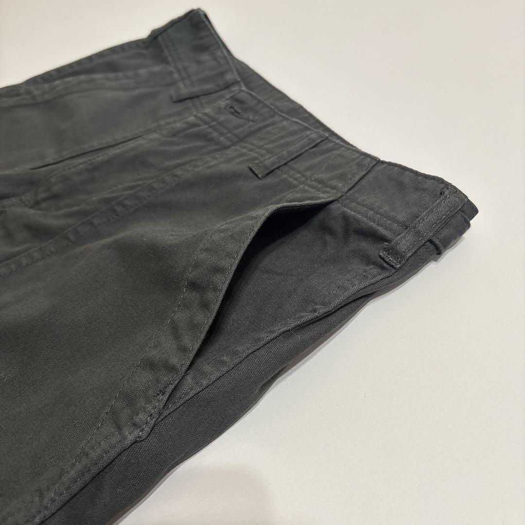 25AW スピックアンドスパン ルーズベイカーパンツ グレー 38 チャコール