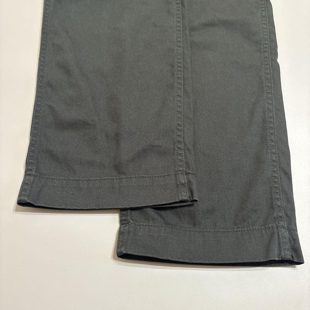 25AW スピックアンドスパン ルーズベイカーパンツ グレー 38 チャコール