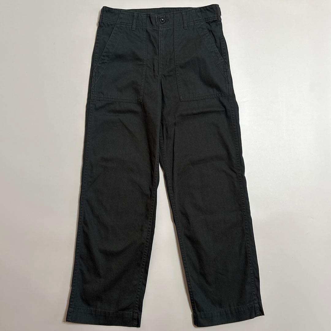 25AW スピックアンドスパン ルーズベイカーパンツ グレー 38 チャコール