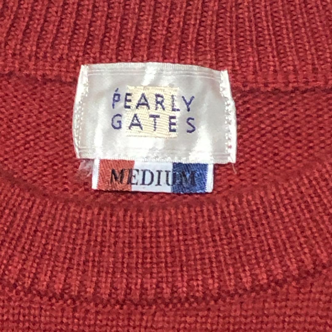 【匿名配送】パーリーゲイツ ゴルフウェア ビッグロゴニットセーター Mサイズ