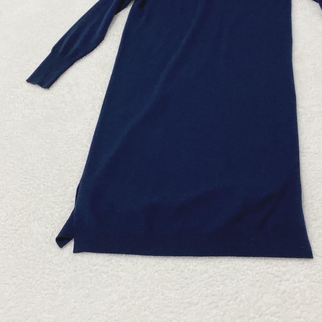 【美品】セオリーリュクス カシミヤ100% ロングニットワンピース 定価5万