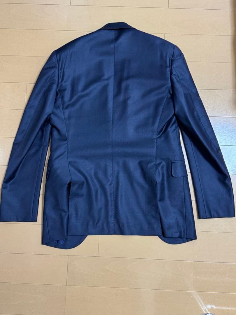 超美品イタリア名門 ゼニア トロフェオ ネイビー 3ピーススーツ