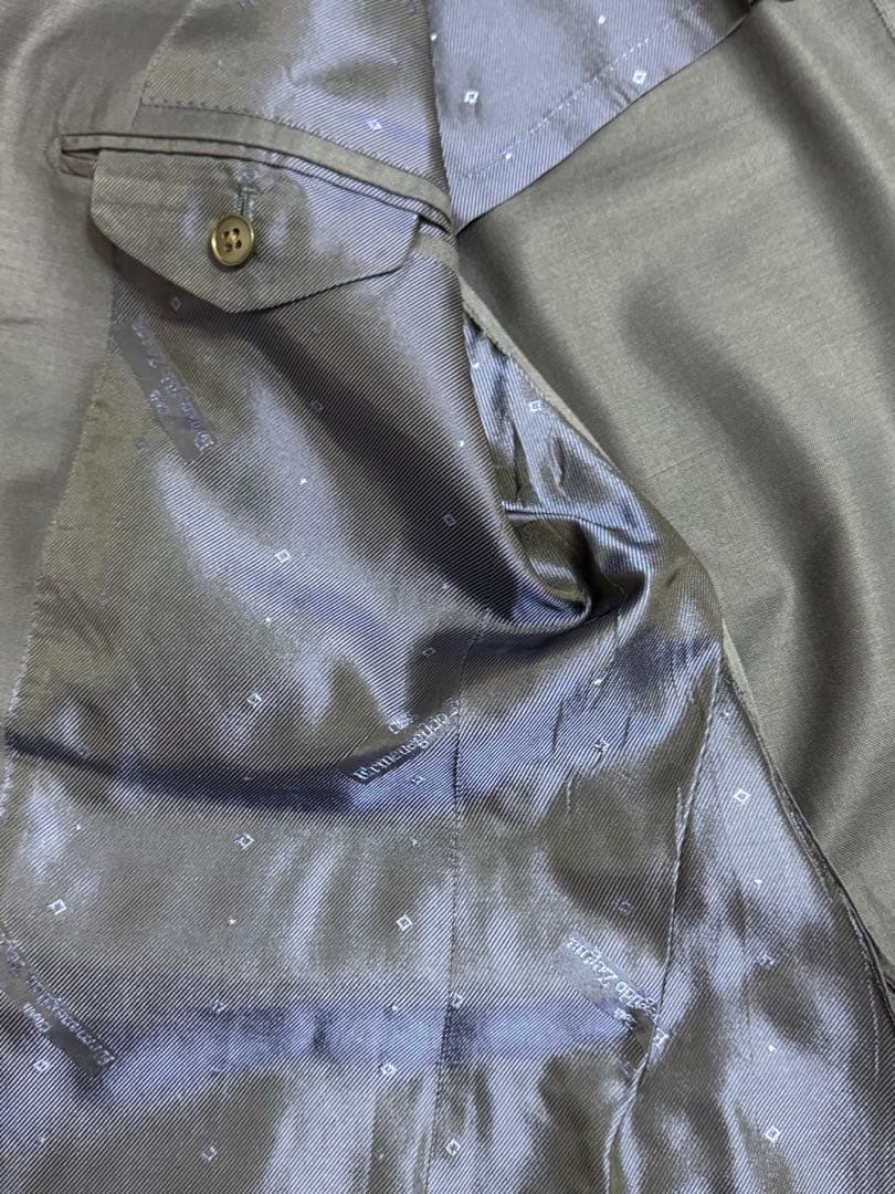 超美品イタリア名門 ゼニア トロフェオ ネイビー 3ピーススーツ