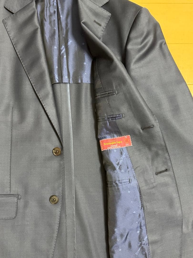 超美品イタリア名門 ゼニア トロフェオ ネイビー 3ピーススーツ