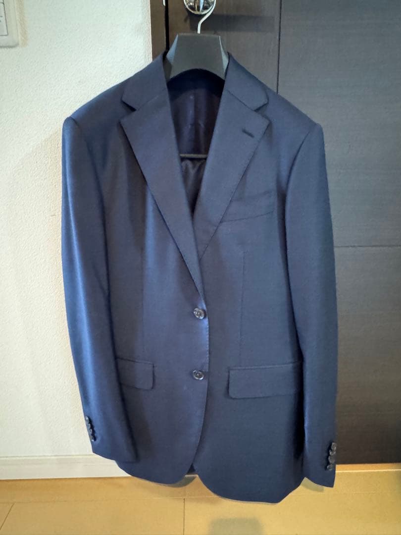 超美品イタリア名門 ゼニア トロフェオ ネイビー 3ピーススーツ