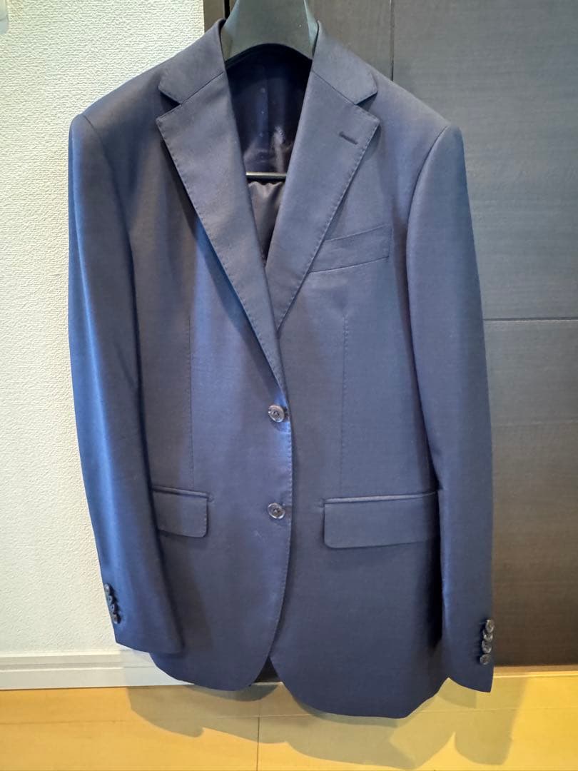 超美品イタリア名門 ゼニア トロフェオ ネイビー 3ピーススーツ