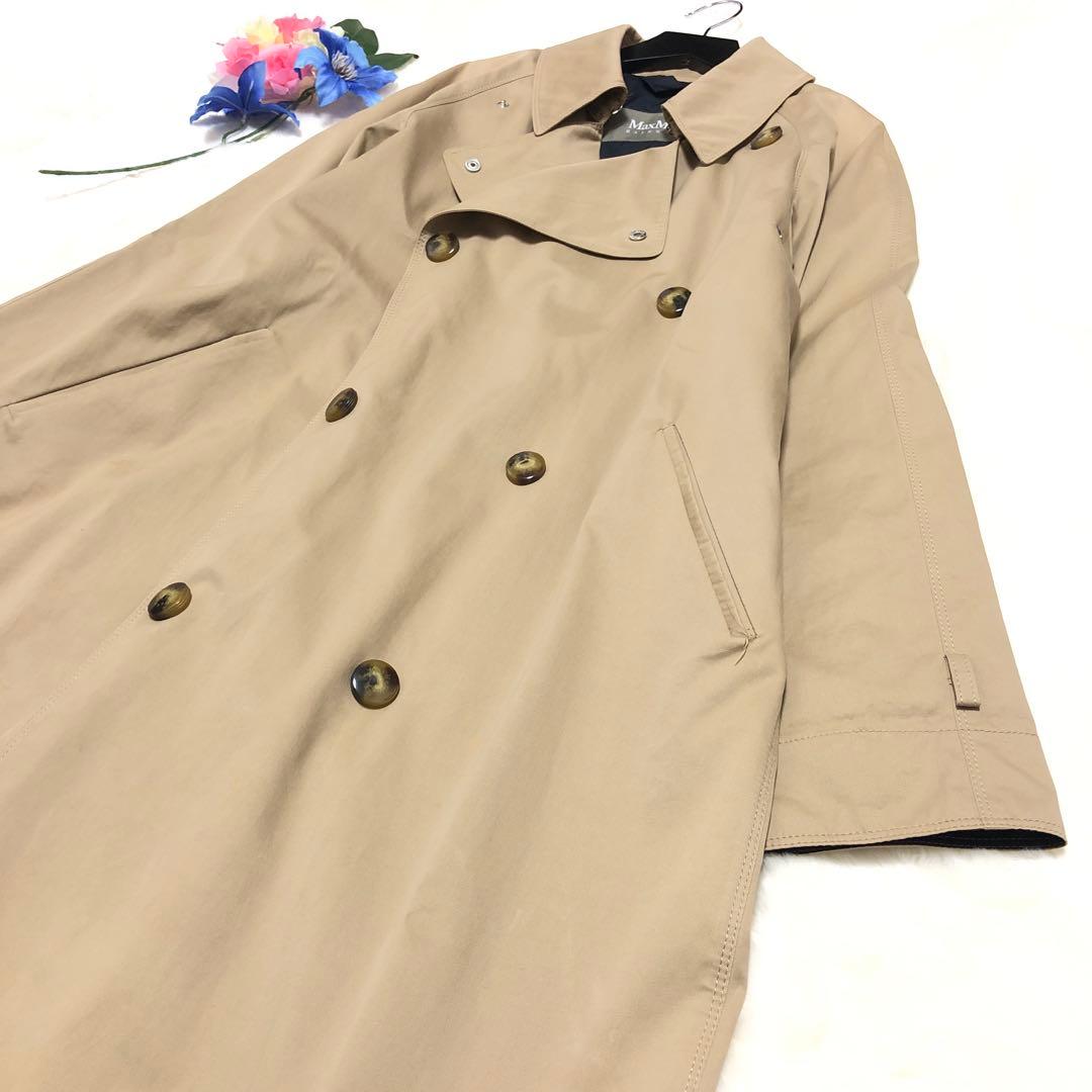 近年モデル✨　マックスマーラ　レインウェア　トレンチコート　ダブル　ベージュ