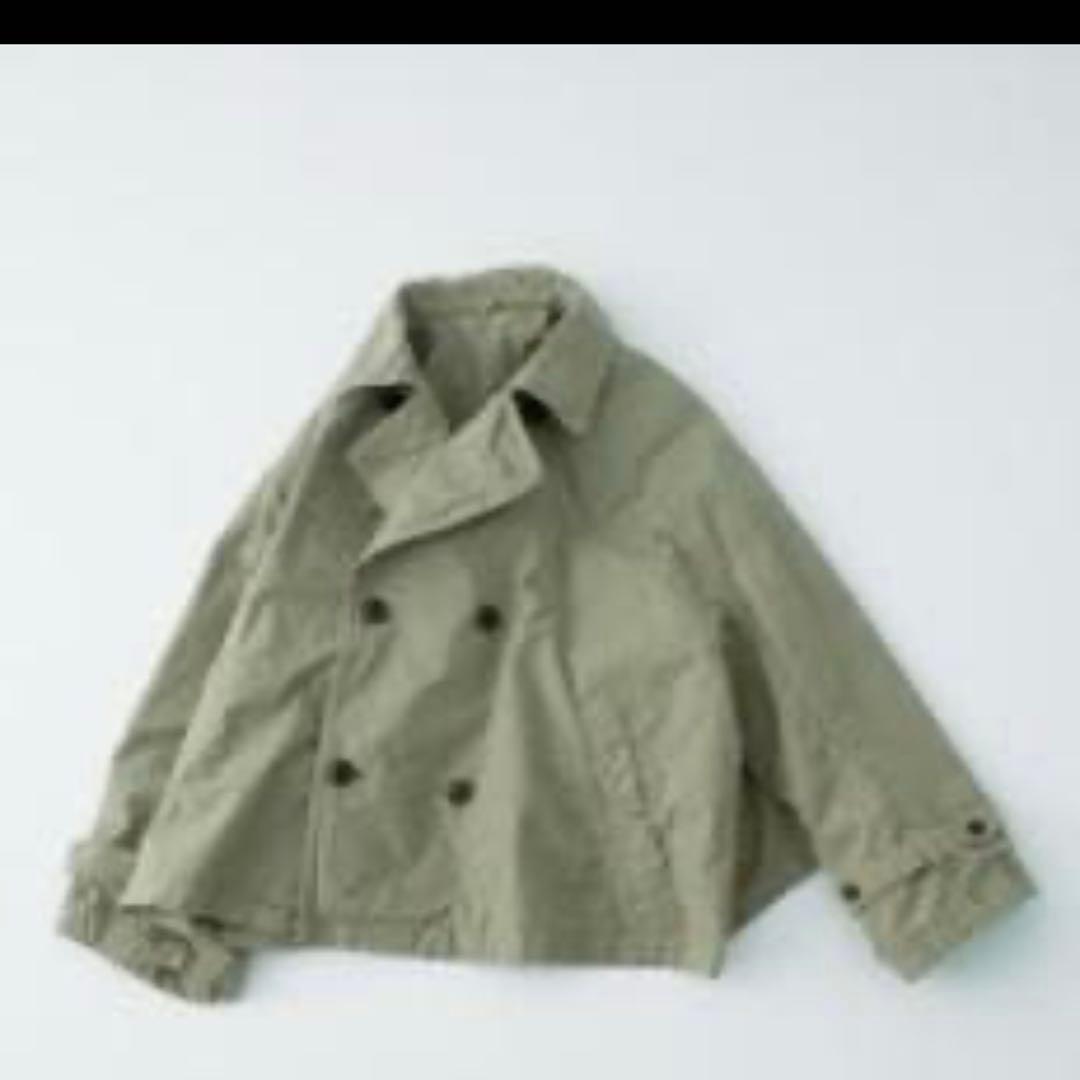 nest Robe スーピマコットンショートトレンチジャケット