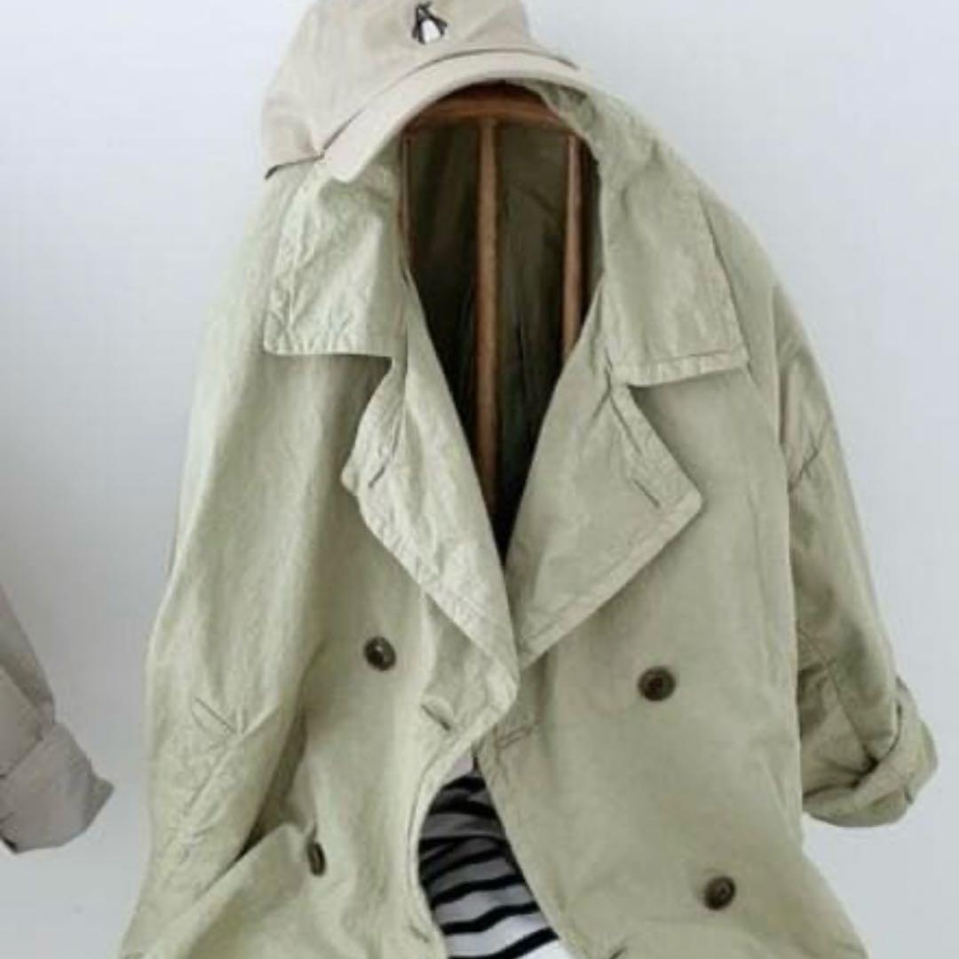 nest Robe スーピマコットンショートトレンチジャケット