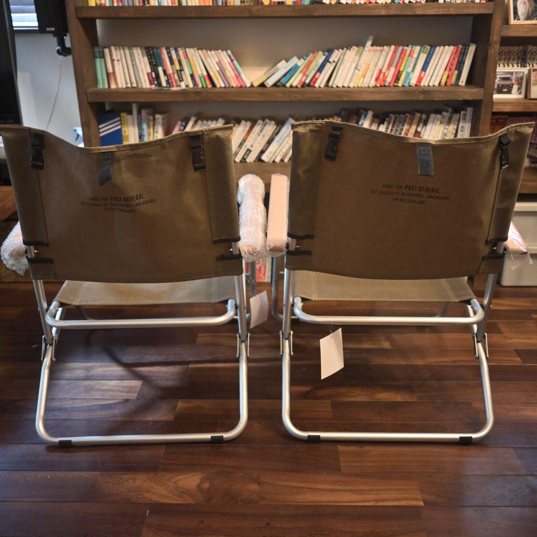 【2脚セット】POSTGENERALワックスドキャンバス ローバーチェア