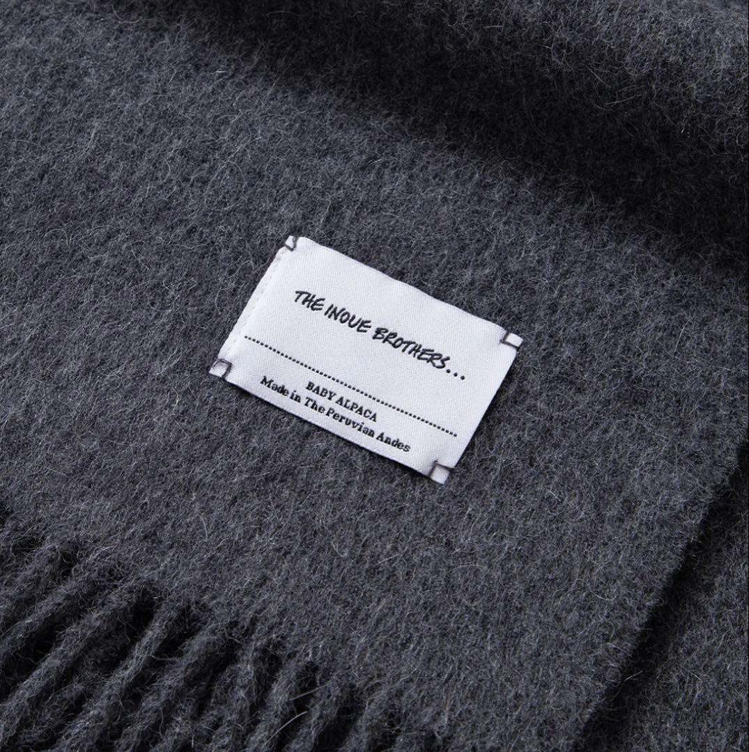THE INOUE BROTHERS Brushed Scarf グレー