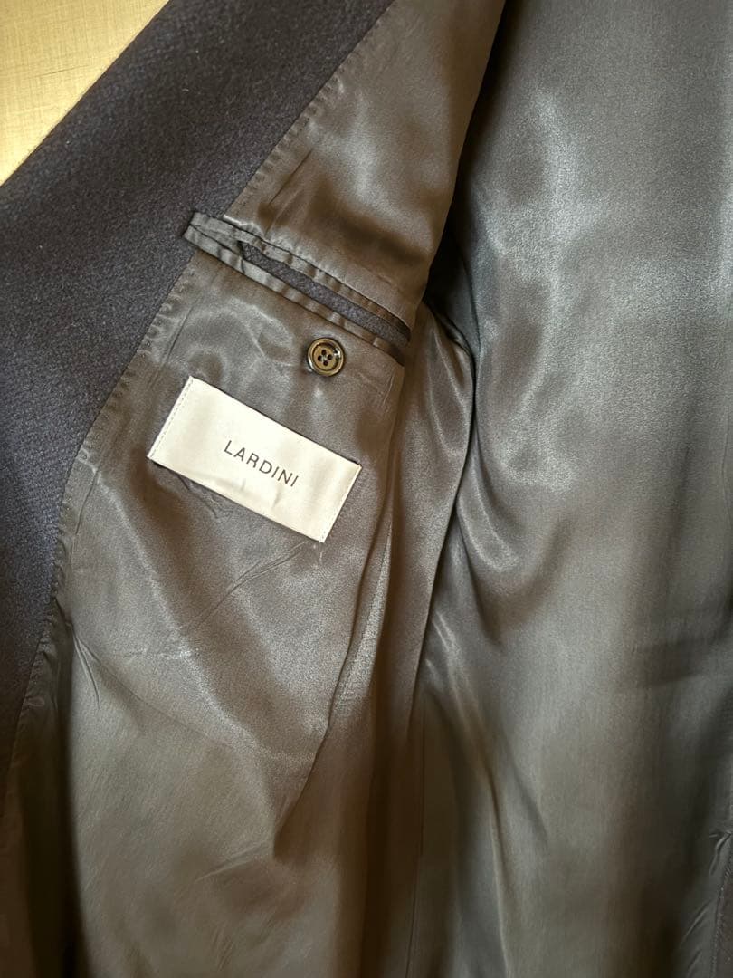 LARDINI ネイビー チェスターコート サイズ46