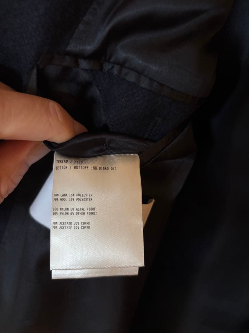 LARDINI ネイビー チェスターコート サイズ46