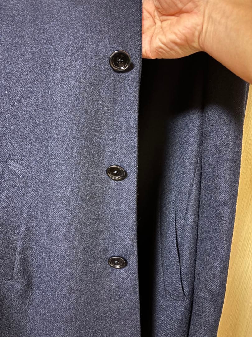 LARDINI ネイビー チェスターコート サイズ46