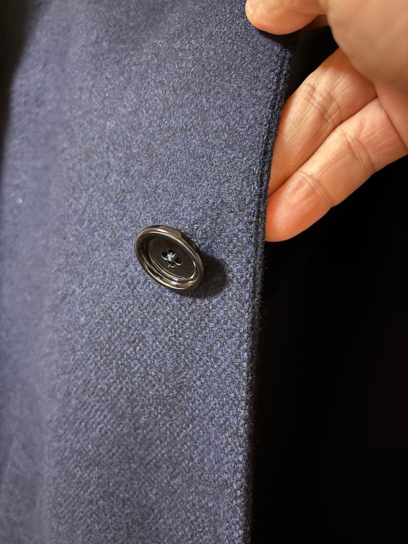 LARDINI ネイビー チェスターコート サイズ46