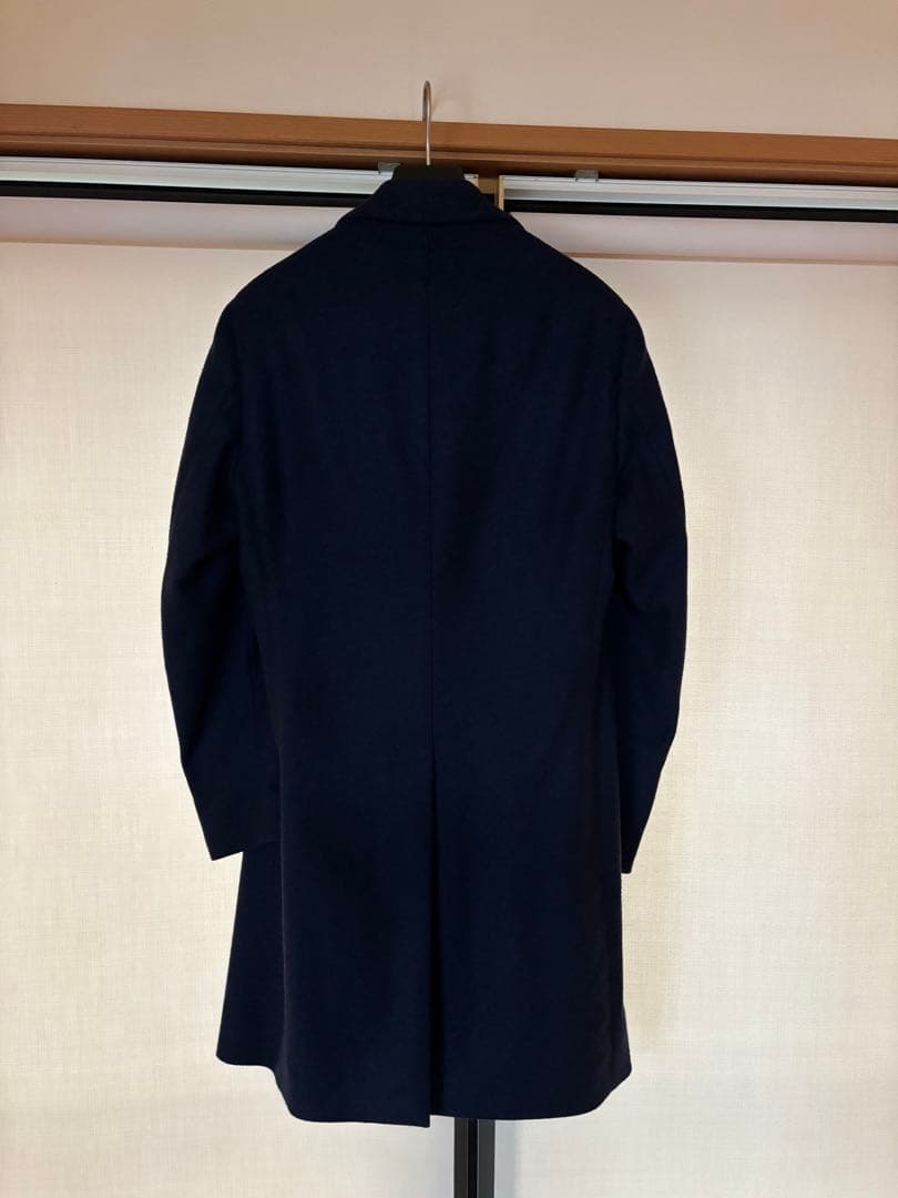 LARDINI ネイビー チェスターコート サイズ46
