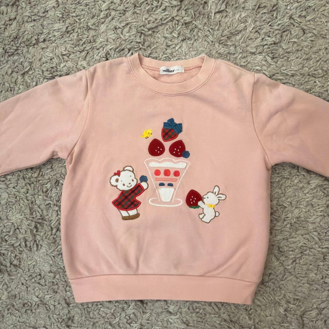 familiar 110cm 女の子 トレーナー2点セット