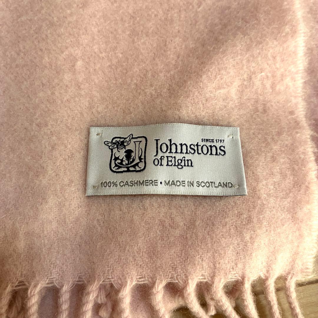 Jhonstons of Elgin 中判ストール マフラー カシミヤ