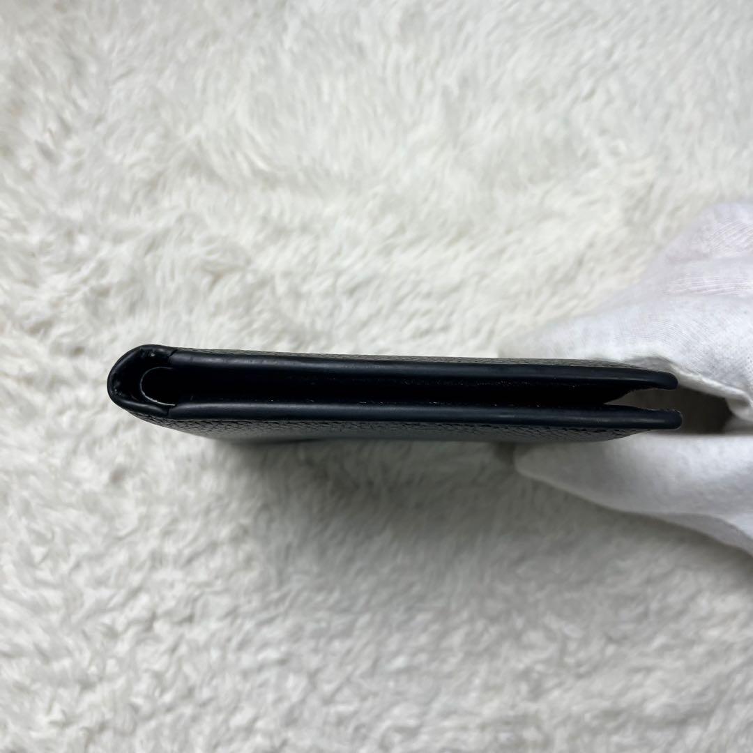 一撃BALENCIAGA 折り財布　レザー　ブラック