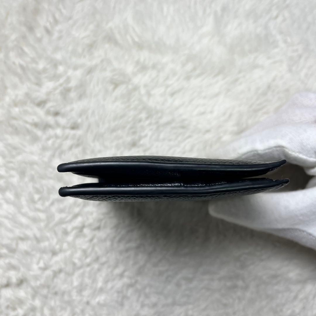一撃BALENCIAGA 折り財布　レザー　ブラック